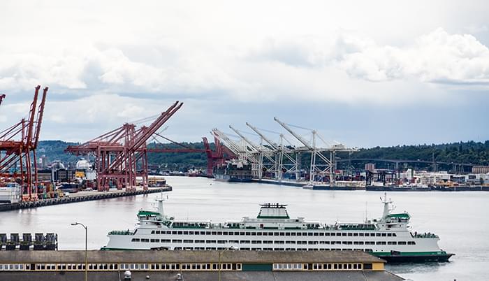 西雅图最大集装箱码头Terminal 18港口依然拥堵