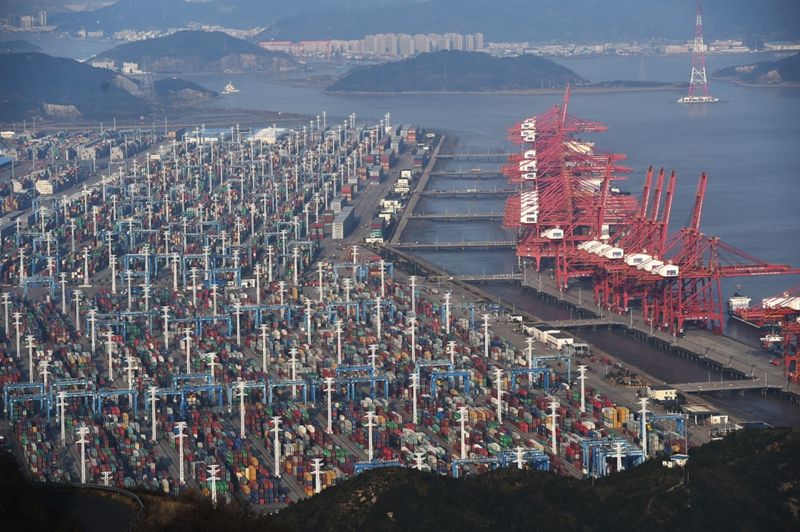 2017年宁波舟山港吞吐量创世界纪录