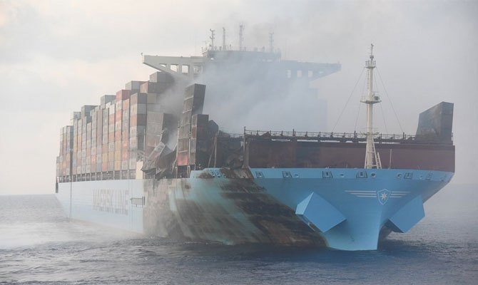 马士基火灾：Maersk Honam船上发现三名失踪船员遗体
