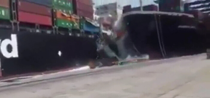 卡拉奇港口因两船相撞中断运营